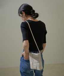 SALON adam et rope' | イントレチャートミニショルダーバッグ/スマホショルダー(ショルダーバッグ)