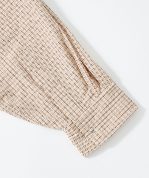 green label relaxing（グリーンレーベルリラクシング）の「【WEB限定】＜GLR or＞プレイド チェック柄 リラックス 長袖 シャツ（シャツ/ブラウス・メンズ・ベージュ/オフホワイト・S/L/M）」の11枚目の写真