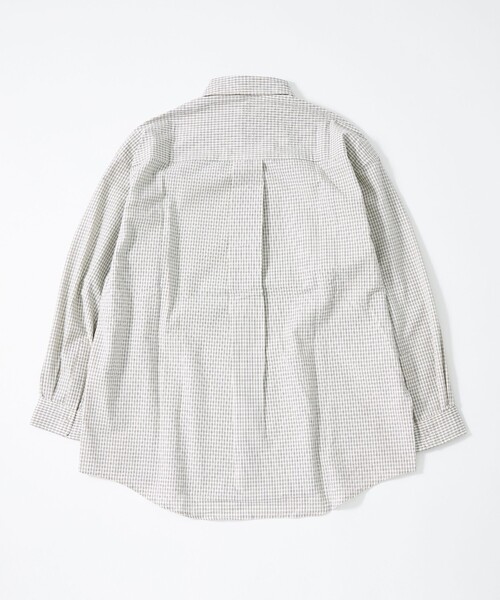 green label relaxing（グリーンレーベルリラクシング）の「【WEB限定】＜GLR or＞プレイド チェック柄 リラックス 長袖 シャツ（シャツ/ブラウス・メンズ・ベージュ/オフホワイト・S/L/M）」の14枚目の写真