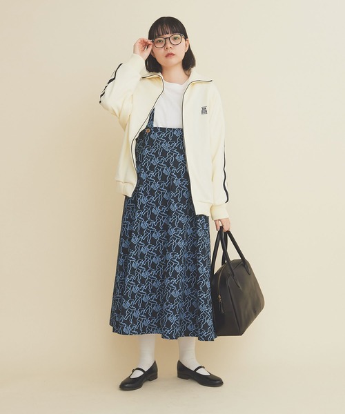 I am I in fact...（アイアムアイインファクト）の「ANGEL CHARM jumper skirt（スカート・レディース・ネイビー/ベージュ・FREE）」の15枚目の写真