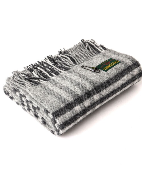 TWEED MILL（ツイードミル）の「【TWEEDMILL/ツイードミル】Pure New Wool Muffler Hex check 70（マフラー・メンズ・ブルー系その他/ブラック系その他/グリーン系その他・FREE）」の2枚目の写真