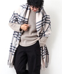 TWEED MILL | 【TWEEDMILL/ツイードミル】Pure New Wool Muffler Hex check 70(マフラー)