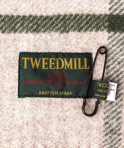 TWEED MILL（ツイードミル）の「【TWEEDMILL/ツイードミル】Pure New Wool Muffler Hex check 70（マフラー・メンズ・ブルー系その他/ブラック系その他/グリーン系その他・FREE）」の14枚目の写真