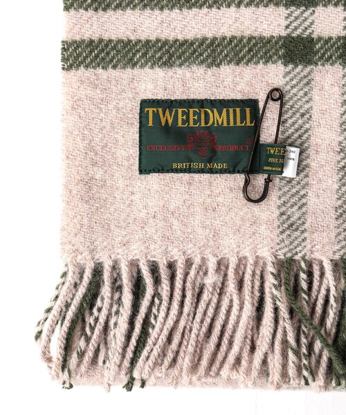 TWEED MILL（ツイードミル）の「【TWEEDMILL/ツイードミル】Pure New Wool Muffler Hex check 70（マフラー・メンズ・ブルー系その他/ブラック系その他/グリーン系その他・FREE）」の15枚目の写真