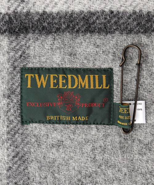 TWEED MILL（ツイードミル）の「【TWEEDMILL/ツイードミル】Pure New Wool Muffler Hex check 70（マフラー・メンズ・ブルー系その他/ブラック系その他/グリーン系その他・FREE）」の21枚目の写真