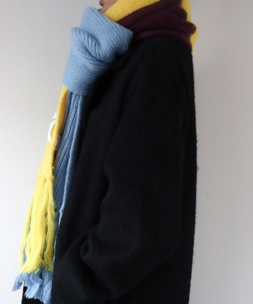 セール中！led.tokyo レッドトウキョウ マルチカラーマフラー レッド led.tokyo（レッドトウキョウ）の「【led.tokyo】MULTI COLOR MUFFLER