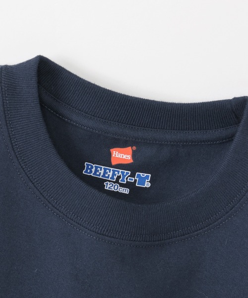 HANES(ヘインズ)の「【Hanes/ヘインズ】キッズ ビーフィー ショートスリーブTシャツ(Tシャツ/カットソー・キッズ・ホワイト/ブラック/ネイビー/ヘザーグレー・100/160/140/120)」の11枚目の写真