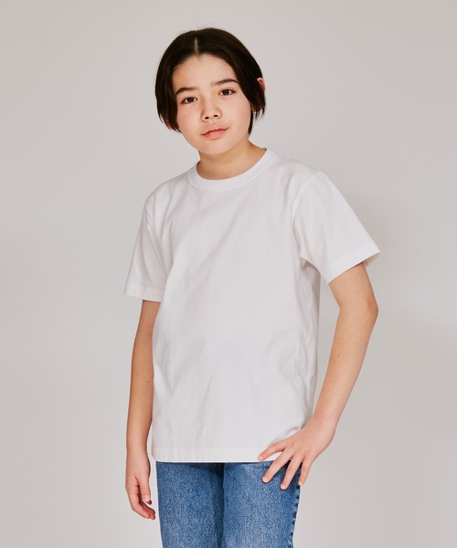 HANES(ヘインズ)の「【Hanes/ヘインズ】キッズ ビーフィー ショートスリーブTシャツ(Tシャツ/カットソー・キッズ・ホワイト/ブラック/ネイビー/ヘザーグレー・100/160/140/120)」の22枚目の写真