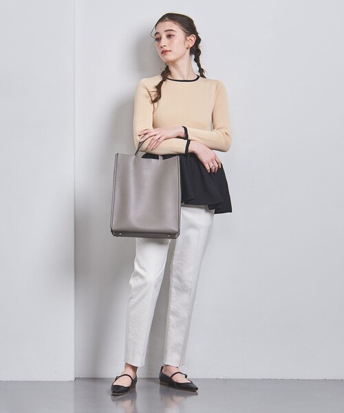 UNITED ARROWS（ユナイテッドアローズ）の「パーティショントートバッグ（トートバッグ・レディース・ベージュ/ブラック/グレー・FREE）」の5枚目の写真