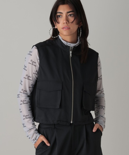 FOREVER 21（フォーエバー トゥエンティーワン）の「【2024SS】ユーティリティベスト（ベスト・レディース・グレー/ブラック/グリーン・FREE）」の2枚目の写真