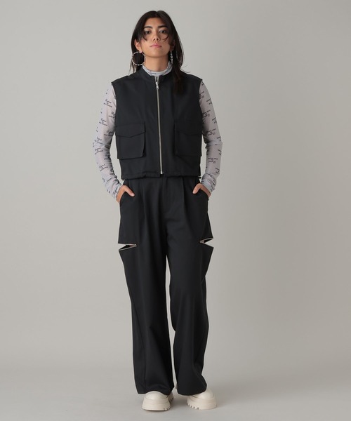 FOREVER 21（フォーエバー トゥエンティーワン）の「【2024SS】ユーティリティベスト（ベスト・レディース・グレー/ブラック/グリーン・FREE）」の4枚目の写真