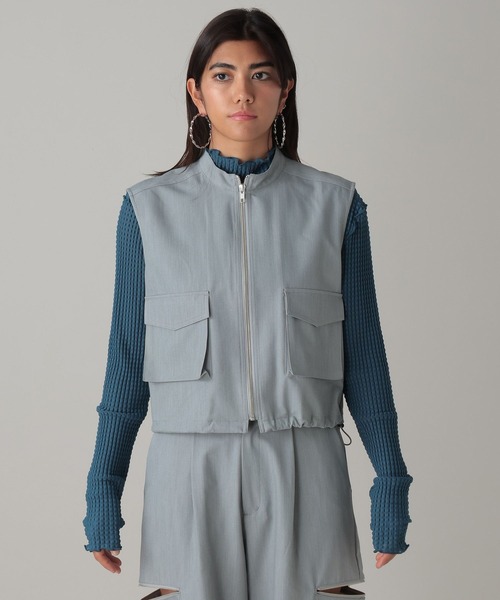 FOREVER 21（フォーエバー トゥエンティーワン）の「【2024SS】ユーティリティベスト（ベスト・レディース・グレー/ブラック/グリーン・FREE）」の15枚目の写真