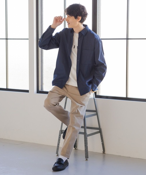 GLOBAL WORK(グローバルワーク)の「アーバンデニムシャツ/984983(シャツ/ブラウス・メンズ・ネイビー・LARGE/MEDIUM/X-LARGE/SMALL)」の3枚目の写真