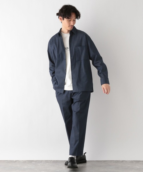 GLOBAL WORK(グローバルワーク)の「アーバンデニムシャツ/984983(シャツ/ブラウス・メンズ・ネイビー・LARGE/MEDIUM/X-LARGE/SMALL)」の7枚目の写真