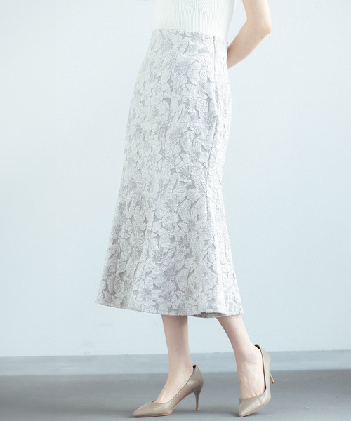 SAISON DE PAPILLON(セゾンドパピヨン)の「【大人気】フクレジャガードマーメイドミモレ丈スカート 綺麗 スタイルアップ(スカート・レディース・ブラック/グレー/ブルーグレー/ピンクベージュ・S/M/L/XL)」の6枚目の写真