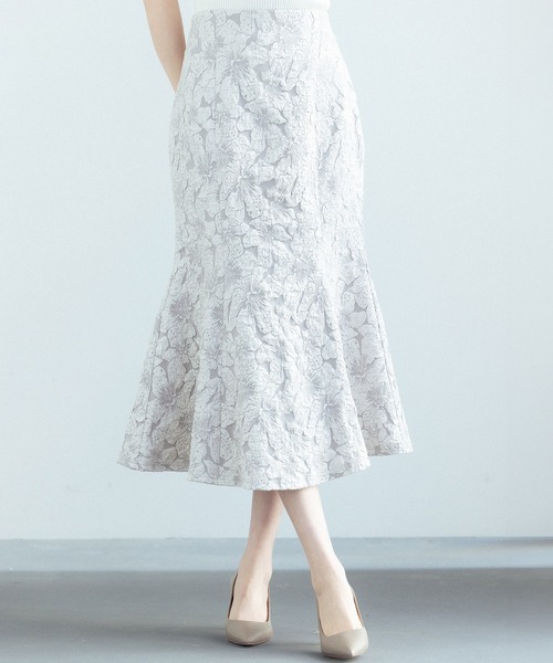SAISON DE PAPILLON(セゾンドパピヨン)の「【大人気】フクレジャガードマーメイドミモレ丈スカート 綺麗 スタイルアップ(スカート・レディース・ブラック/グレー/ブルーグレー/ピンクベージュ・S/M/L/XL)」の15枚目の写真