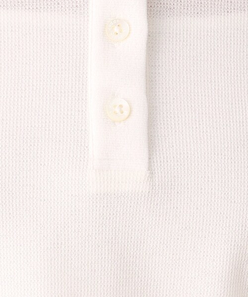 upperhights（アッパーハイツ）の「◆upper hights（アッパーハイツ）シアーヘンリーネックロンT（Tシャツ/カットソー・レディース・ホワイト/ブラック・00）」の8枚目の写真