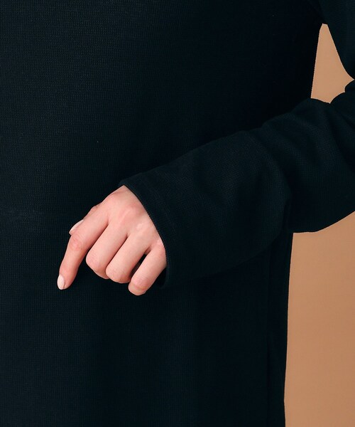 upperhights（アッパーハイツ）の「◆upper hights（アッパーハイツ）シアーヘンリーネックロンT（Tシャツ/カットソー・レディース・ホワイト/ブラック・00）」の16枚目の写真