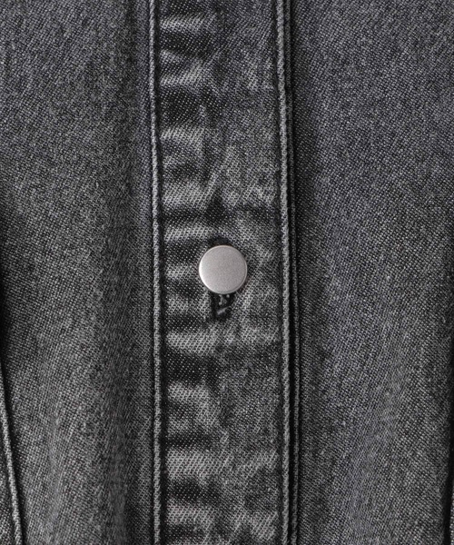 FOREVER 21（フォーエバー トゥエンティーワン）の「【2024SS】ビッグポケットデニムシャツ（シャツ/ブラウス・レディース・ブラック/ブルー・FREE）」の11枚目の写真