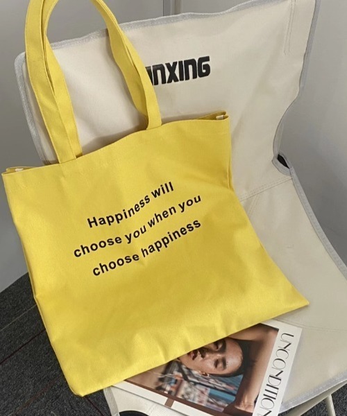 Vipoa（ヴィポア）の「Happonessロゴトートバッグ（トートバッグ・レディース・イエロー・FREE）」の18枚目の写真
