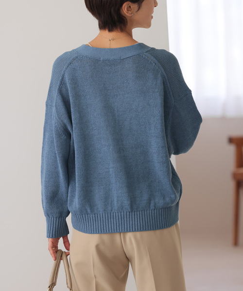 JOURNAL STANDARD relume リネンコットンVカーディガン JOURNAL STANDARD relume｜リネンコットンVカーディガン