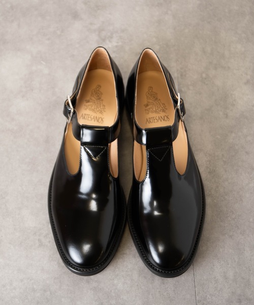 ARTESANOS（アルテサノス）の「【ARTESANOS/アルテサノス】Tストラップ　ローファー パンプス レザーシューズ（パンプス・レディース・ブラック・37/36/38）」の12枚目の写真