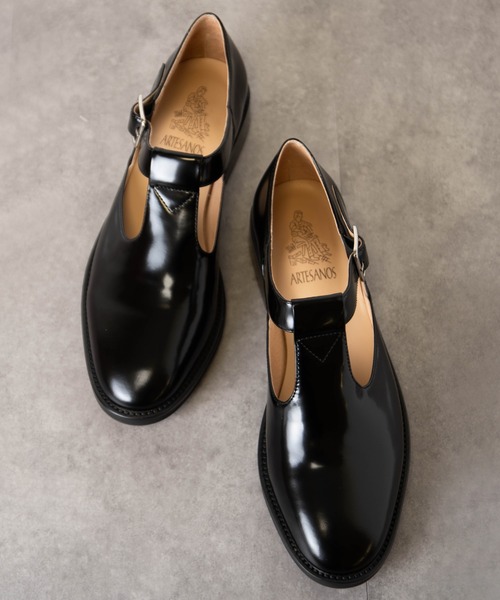 ARTESANOS（アルテサノス）の「【ARTESANOS/アルテサノス】Tストラップ　ローファー パンプス レザーシューズ（パンプス・レディース・ブラック・37/36/38）」の13枚目の写真