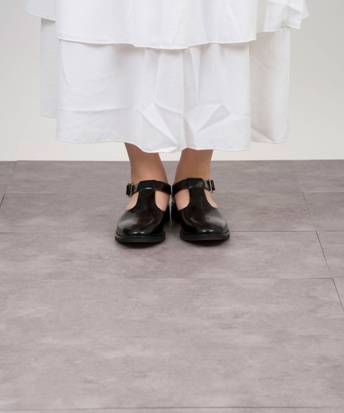 ARTESANOS（アルテサノス）の「【ARTESANOS/アルテサノス】Tストラップ　ローファー パンプス レザーシューズ（パンプス・レディース・ブラック・37/36/38）」の8枚目の写真