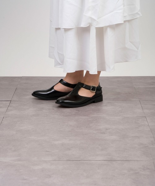 ARTESANOS（アルテサノス）の「【ARTESANOS/アルテサノス】Tストラップ　ローファー パンプス レザーシューズ（パンプス・レディース・ブラック・37/36/38）」の9枚目の写真