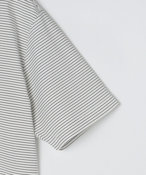 SHIPS(シップス)の「【WEB限定】SHIPS:〈接触冷感〉アイスタッチ ボーダー スムース バンドカラー ポロシャツ(ポロシャツ・メンズ・オフホワイト/ブラック/ネイビー・SMALL/MEDIUM/LARGE/X-LARGE)」の19枚目の写真