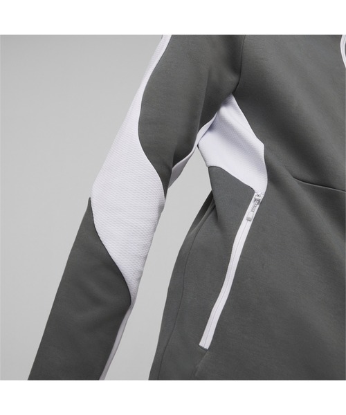 PUMA（プーマ）の「PUMA プーマ メンズ エヴォストライプ フーデッド ジャケット EVOSTRIPE Full-Zip（パーカー・メンズ・ブラック/グレー系その他・X-LARGE/SMALL/LARGE/XX-LARGE/MEDIUM）」の12枚目の写真