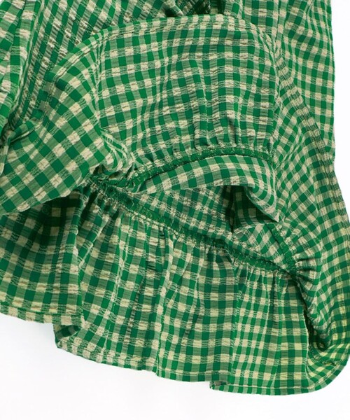 BRANSHES（ブランシェス）の「【お揃い】ギンガムチェックジャンパースカート（スカート・キッズ・ネイビー/グリーン・130/140/150/90/100/110/120）」の11枚目の写真