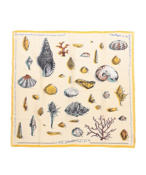 manipuri（マニプリ）の「manipuri:コットン シルク ストール ◇（ストール/ショール・レディース・レッド/ベージュ・ONE SIZE）」の4枚目の写真