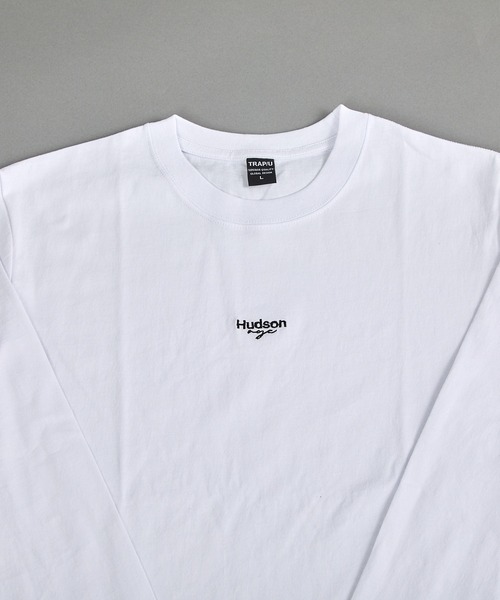 VIBGYOR(ヴィブジョー)の「ヘヴィウェイト天竺 刺繍 長袖 クルーネック(Tシャツ/カットソー・メンズ・ホワイト/ブラック/ベージュ・MEDIUM/LARGE)」の8枚目の写真
