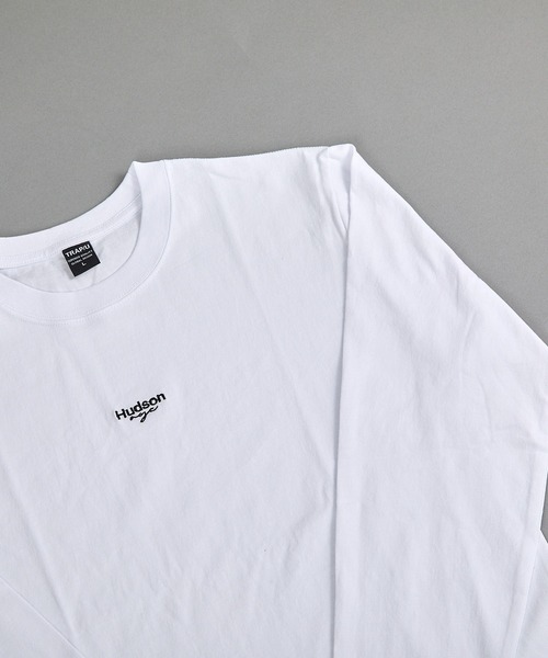 VIBGYOR(ヴィブジョー)の「ヘヴィウェイト天竺 刺繍 長袖 クルーネック(Tシャツ/カットソー・メンズ・ホワイト/ブラック/ベージュ・MEDIUM/LARGE)」の9枚目の写真