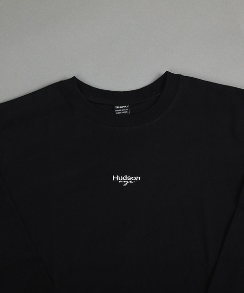 VIBGYOR(ヴィブジョー)の「ヘヴィウェイト天竺 刺繍 長袖 クルーネック(Tシャツ/カットソー・メンズ・ホワイト/ブラック/ベージュ・MEDIUM/LARGE)」の12枚目の写真