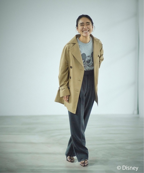 journal standard L'essage（ジャーナルスタンダードレサージュ）の「《追加3》【AYAKANEKO×L’ESSAGE】MICKEY Tシャツ（Tシャツ/カットソー・レディース・グレー/ホワイト・FREE）」の4枚目の写真