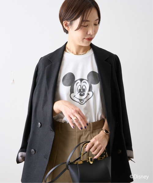 journal standard L'essage（ジャーナルスタンダードレサージュ）の「《追加3》【AYAKANEKO×L’ESSAGE】MICKEY Tシャツ（Tシャツ/カットソー・レディース・グレー/ホワイト・FREE）」の16枚目の写真