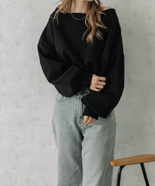 one shoulder sweat/ワンショルダースウェット（スウェット）｜Flugge