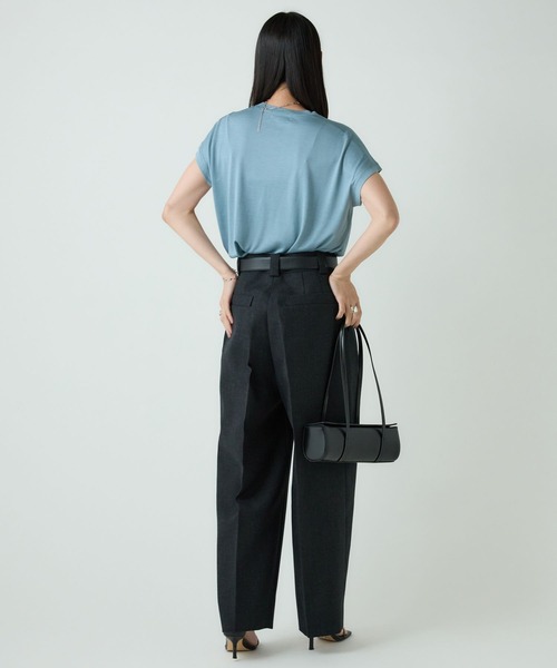 Chaos（カオス）の「Chaos(カオス)/シルクフレーズＴシャツ（Tシャツ/カットソー・レディース・ブラック/ピンク系その他/ブルー系その他/ネイビー/クリーム/ブルー/ライトブルー/ベージュ系/オフホワイト/ブラック系その他・FREE）」の17枚目の写真