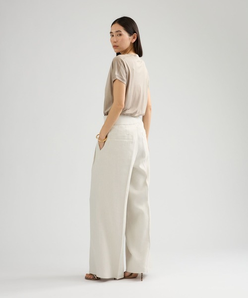 Chaos（カオス）の「Chaos(カオス)/シルクフレーズＴシャツ（Tシャツ/カットソー・レディース・ブラック/ピンク系その他/ブルー系その他/ネイビー/クリーム/ブルー/ライトブルー/ベージュ系/オフホワイト/ブラック系その他・FREE）」の22枚目の写真