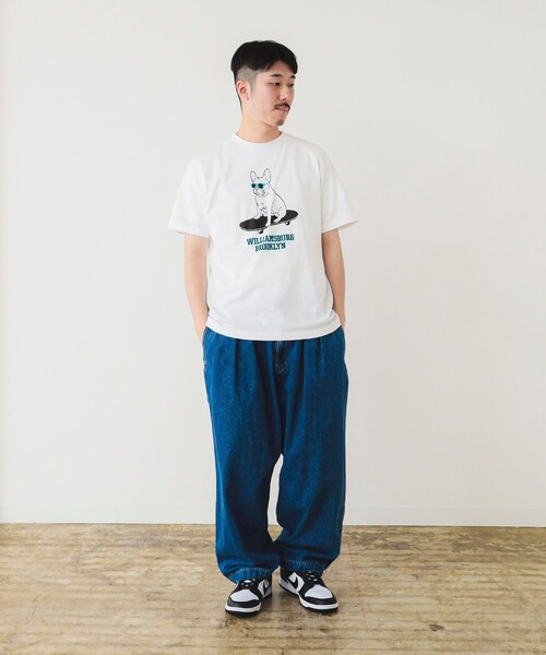 BEAMS T（ビームスティー）の「fLAnsisCA / Print Tshirt 24SS ①（Tシャツ/カットソー・メンズ・ホワイト/ライトブルー・S/M/L/XL）」の3枚目の写真