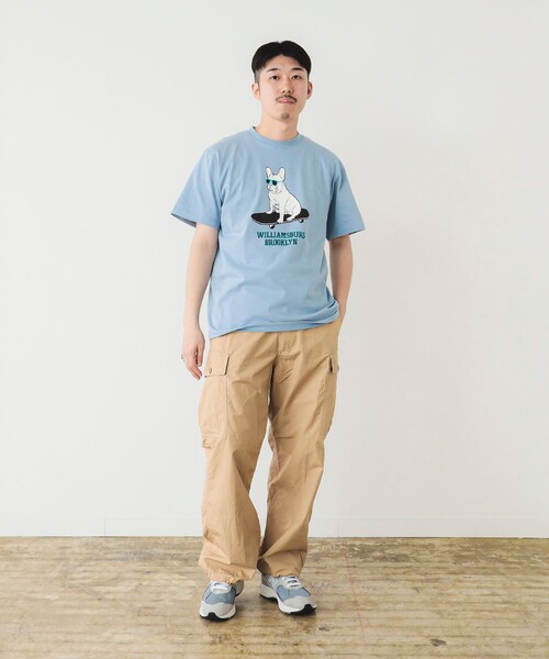 BEAMS T（ビームスティー）の「fLAnsisCA / Print Tshirt 24SS ①（Tシャツ/カットソー・メンズ・ホワイト/ライトブルー・S/M/L/XL）」の5枚目の写真