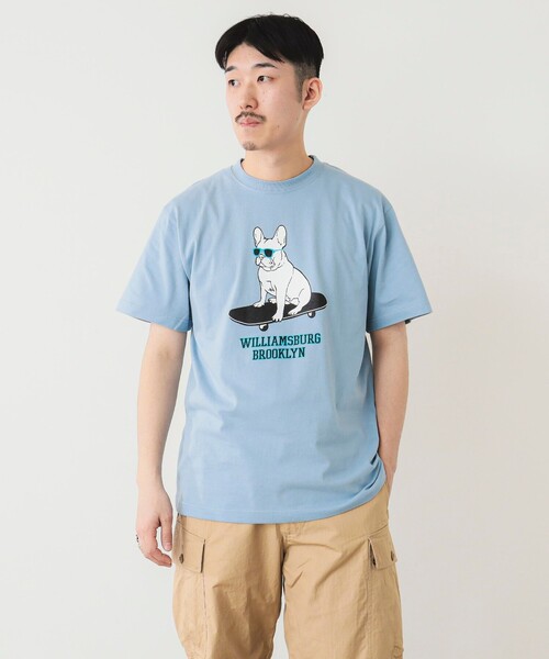BEAMS T（ビームスティー）の「fLAnsisCA / Print Tshirt 24SS ①（Tシャツ/カットソー・メンズ・ホワイト/ライトブルー・S/M/L/XL）」の8枚目の写真