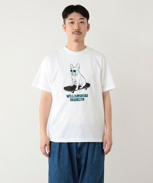 BEAMS T（ビームスティー）の「fLAnsisCA / Print Tshirt 24SS ①（Tシャツ/カットソー・メンズ・ホワイト/ライトブルー・S/M/L/XL）」の9枚目の写真