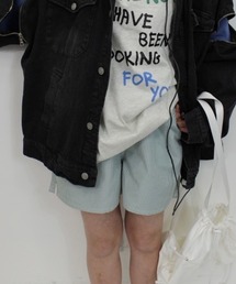 【低身長サイズあり】ストライプショートパンツ