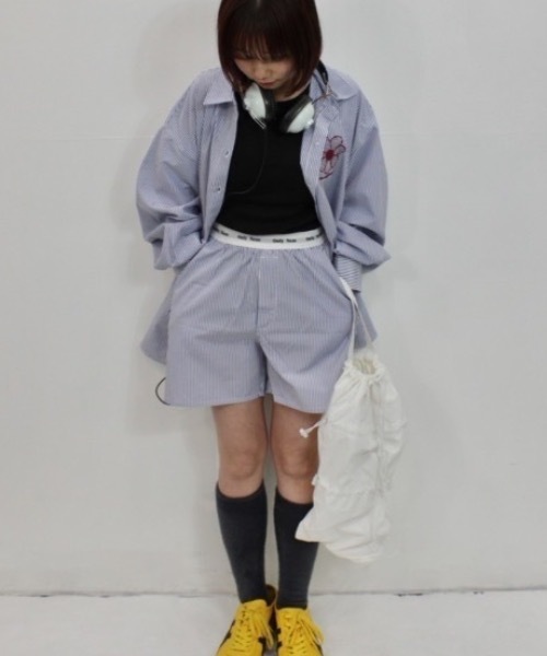 セール】【低身長サイズあり】ストライプショートパンツ（その他