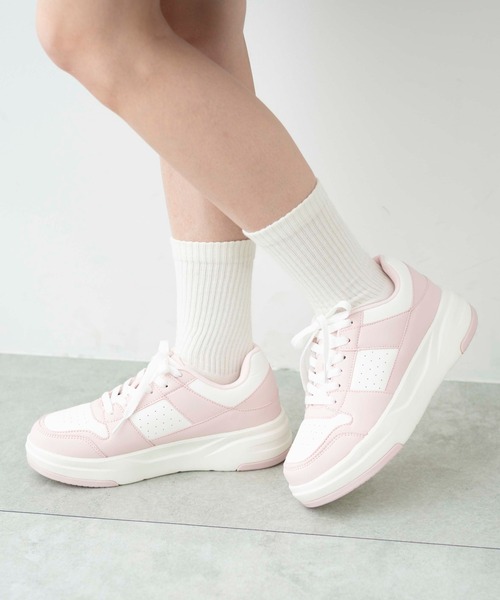 WEGO（ウィゴー）の「WEGO/ベーシックスニーカー（スニーカー・レディース・その他1/ピンク/ホワイト/その他4/その他2/その他3/ブラック/キャメル/ブラウン系その他/グレー系その他・MEDIUM/LARGE/SMALL/X-LARGE）」の8枚目の写真