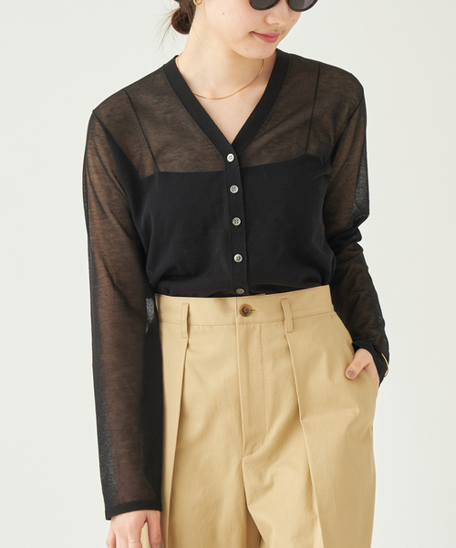 【数量限定】旧モデル在庫処分セールを開催します！ セール】SHEER カーディガン（カーディガン/ボレロ）｜Plage VN トップス
