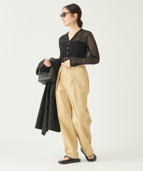 plage Collar カーディガン　プラージュ　ポロ　薄手 plage Collar カーディガン プラージュ ポロ 薄手
